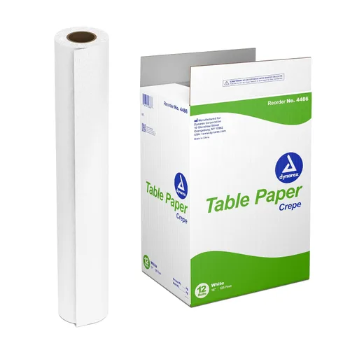 Dynarex - Papel de mesa, papel de mesa de examen de alta calidad, utilizado en mesas médicas, de masaje y quiropráctica para proteger a los