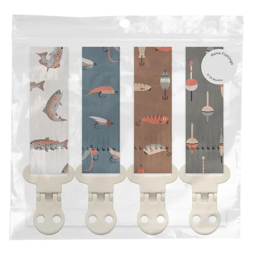 Vista 15 de Stadela - Juego de 4 clips para chupetes de bebé para niñas – Juego de regalo con flores modernas y neutrales estilo Boho (Allysa)