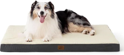 Vista 38 de Bedsure - Camas XL para perros de tamaño grande - Cómodas camas planas extra grandes para mascotas con funda extraíble y lavable, colchón ortopédico