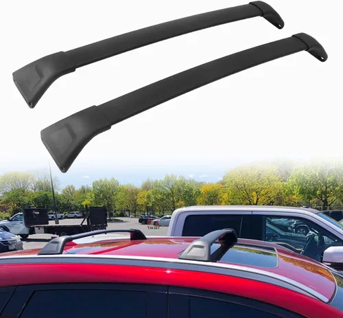 Barras transversales de techo para Mazda CX-5 CX5 2017-2025 con rieles laterales, barra transversal de aluminio para portaequipajes para techo,