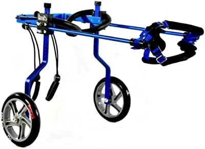 Adjustable 2 Wheel Dog Wheelchair for Back Legs - Lightweight Pet Exercise Cart for Disabled & Paralyzed Pets - Assistive Mobility Aid for Dogs