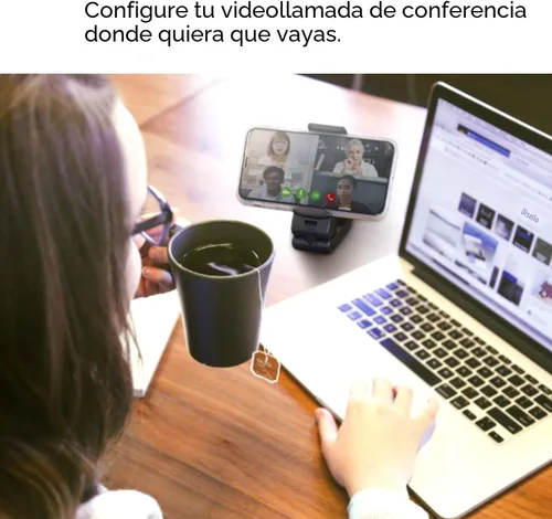 Vista 8 de Perilogics - Soporte universal para teléfono en vuelo de avión. Visualización manos libres con rotación multidireccional de 360 grados.