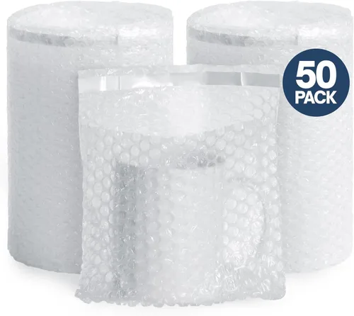 Vista 8 de ALTERNIUM Bolsas de burbujas autoselladas, 5 x 7 pulgadas, 120 unidades, bolsas de burbujas para embalaje, relleno de embalaje para mudanzas