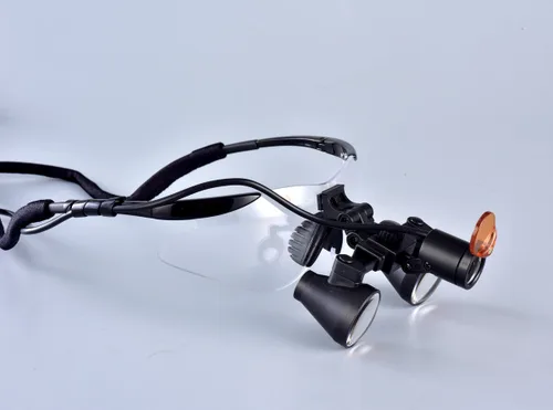 (2.5 x 3 x 3.5 X opcionales) Songzi Optics - Las lupas dentales quirúrgicas quirúrgicas binoculares y faros delanteros LED vienen con un volante