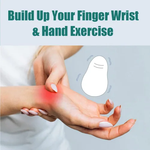 Vista 5 de Bola de masaje vibrante ultrasuave para ejercitadores de manos y relajación de muñeca (azul)