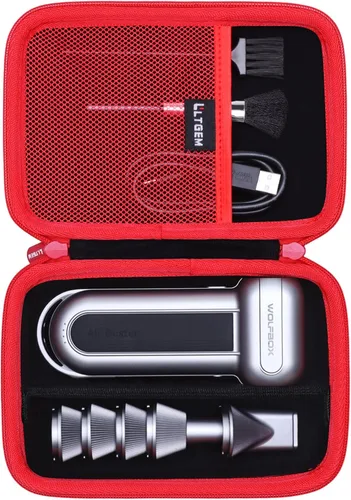 Vista 12 de Estuche LTGEM para Plumero de Aire Compatible con WOLFBOX MF100 / MF200 Plumero de Aire Eléctrico y Plumeros de Aire Comprimido, Negro (Solo Estuche)