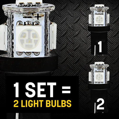 Vista 2 de Pilot Automotive (IL-194R-5-AM) - Bombilla LED de cúpula roja 5-SMD - 2 piezas