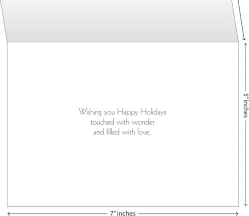 Vista 2 de Tarjetas de Navidad, tarjetas navideñas - One Jade Lane - Maravilla navideña, 5 x 7, stock pesado, juego de 18 tarjetas y sobres, tarjetas