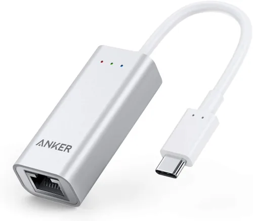 Vista 8 de Anker Adaptador USB C a Ethernet, concentrador de red portátil de 1 Gigabit, 10/100/1000 Mbps, para MacBook Pro, iPad Pro 2019/2018, ChromeBook