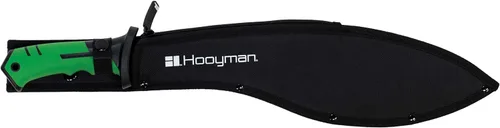 Vista 3 de Hooyman Machete con construcción resistente, mango ergonómico antideslizante y funda para cinturón para jardinería, gestión de tierras, bushcraft