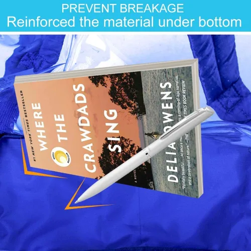 Vista 8 de AGSDON Mochila transparente, resistente bolsa transparente para libros, mochilas de PVC transparente para mujeres y hombres