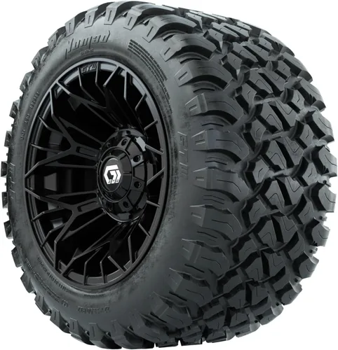 Vista 3 de GTW GTW Stellar - Juego de 4 ruedas y neumáticos para carrito de golf de 12 pulgadas, ruedas radiales para todo terreno con cinturón de acero Nomad