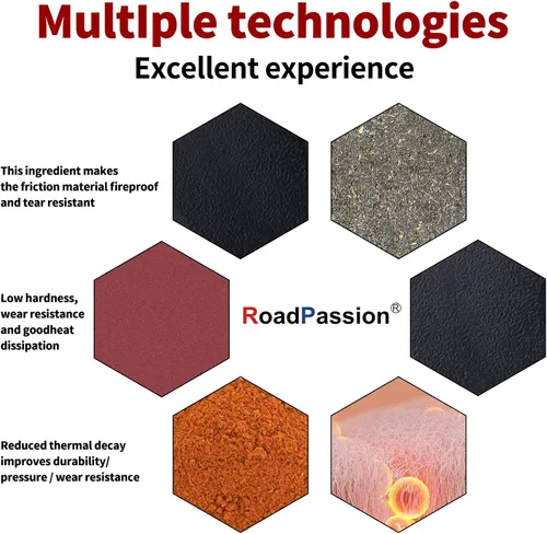 Vista 3 de Road Passion Pastillas de freno de disco traseras de repuesto para ROYAL ENFIELD Himalayan 16-21/Interceptor 650 Twin 18/Continental 650 twin