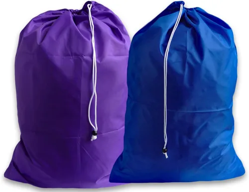 Vista 27 de Bolsas de lavandería extra grandes, color negro y plateado (gris), (paquete de 2)