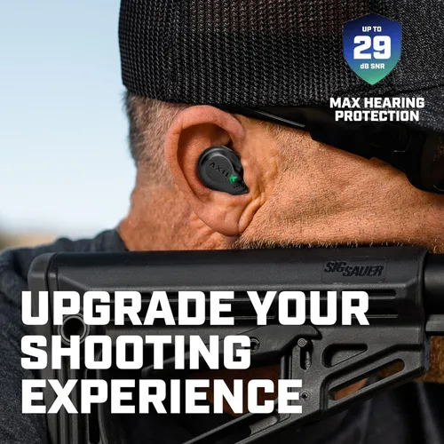 Vista 2 de AXIL XCOR PRO Auriculares inalámbricos Bluetooth — Auriculares HearPRO con control táctil — Mejora Bluetooth — Protección auditiva — Resistente al