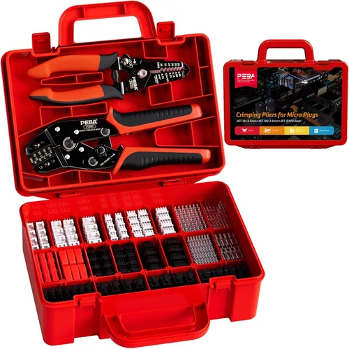 Vista 15 de Kit de herramienta de crimpado PEBA y conector Dupont - 24 tipos de conectores Dupont de 2.54 mm y clavijas de engaste, contactos y carcasas JST-XH