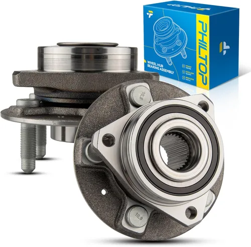 Vista 24 de PHILTOP Conjunto de cojinete de rueda y cubo trasero 512012, 5 orejetas para Golf 1999-2005, Beetle 1998-2010, TT Quattro 2000-2006, TT 2000-2006