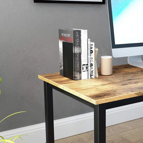 Vista 117 de DlandHome Escritorio pequeño para computadora de 31.5 pulgadas, mesa de escritura para espacios pequeños, mesa de estudio, escritorio para Negro