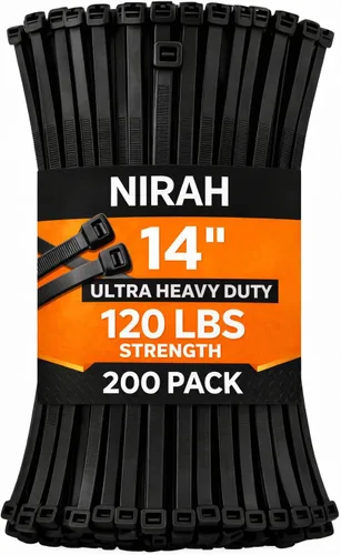 Vista 15 de Bridas pequeñas negras de 4 pulgadas, resistentes a los rayos UV, autobloqueantes de nailon pequeñas, mini bridas para electrónica, gestión