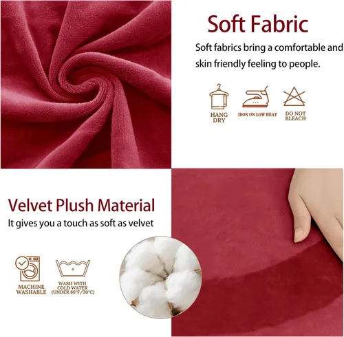 Vista 5 de Dining Chair Seat Covers Set of 6, Stretch Velvet Chair Seat Slipcovers Protector, Removable Washable Kitchen Chair Covers for Dining Room Chairs