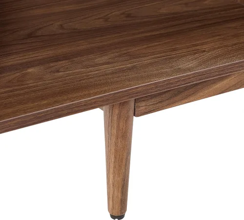 Vista 14 de Crosley Furniture Liam - Mesa auxiliar y soporte para tocadiscos con almacenamiento para discos de vinilo, nogal