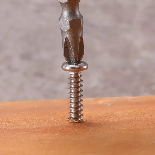 Vista 6 de Tornillo de madera #4 x 1, 100 piezas, de acero inoxidable 18-8 (304), cabeza plana, de autorroscado rápido, para panel de yeso, de SG TZH