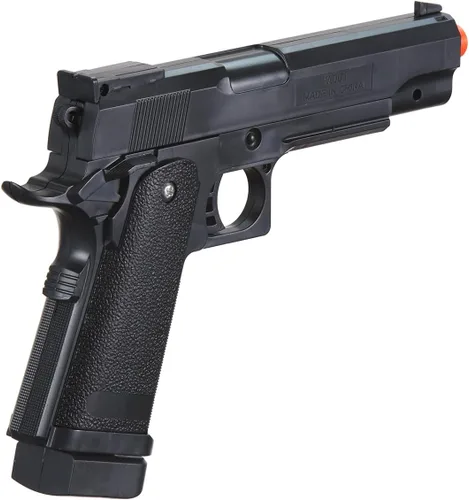 Vista 4 de Pistola de Airsoft de Resorte de Plástico Duradero Personalizada M1911 de 250 FPS (Color: Negro)