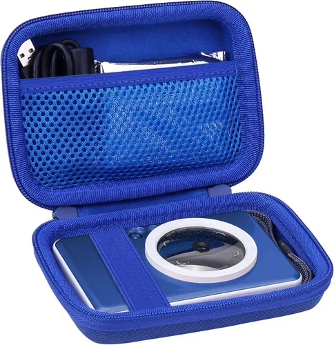 Vista 2 de co2CREA Funda rígida de repuesto para impresora de cámara instantánea Canon Ivy 2 CLIQ+ CLIQ 2, funda azul zafiro