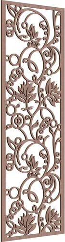 Vista 157 de Ekena Millwork WALW10X25X0250CAPCH Paneles de pared de madera con calado decorativo caspio, 9 3/8 pulgadas de ancho x 24 3/8 pulgadas de alto, cereza
