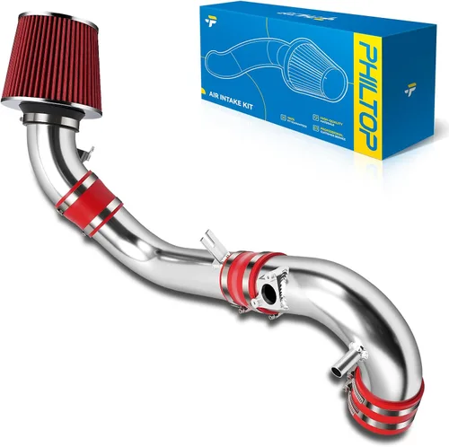 Vista 24 de PHILTOP Kit de sistema de admisión de aire frío de 2.5" compatible con Honda Civic 2001 2002 2003 2004 2005 1.7L L4, alto rendimiento, azul