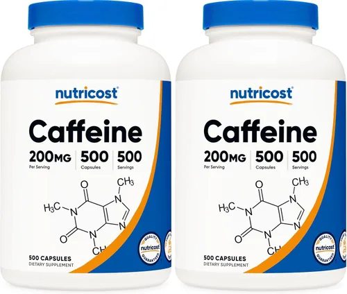 Vista 8 de Nutricost, Píldoras con cafeína, 4 lb por porción, 1