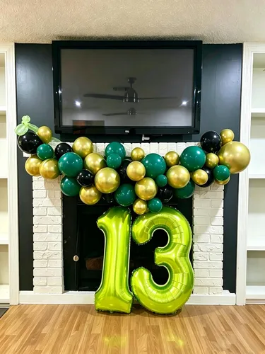 Vista 5 de Globos del números 0 de 40 pulgadas para formar los números 10, 20, 30, 40, 50, 60, 70, 80, 90, 100, para decoración de cumpleaños, bodas, eventos