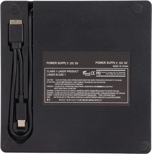 Vista 4 de ASHATA Caja de unidad de DVD externa, 5 Gbps, desmontable USB3.0/USB2.0 carcasa de unidad óptica para portátil para unidad de 0.500 in/0.374 in SATA
