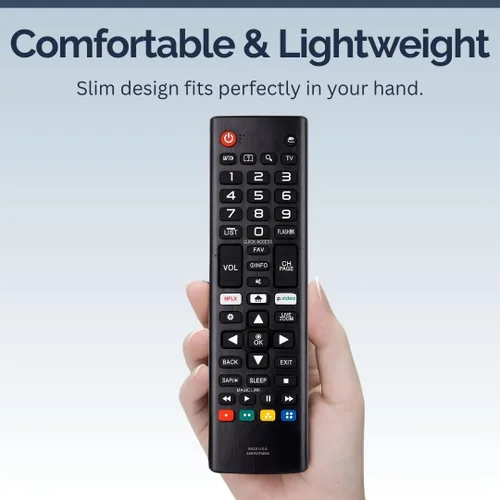 Vista 4 de AKB75375604 Reemplazo de control remoto LG TV para Smart TV, control remoto de fácil configuración, accesos directos de transmisión, funciona