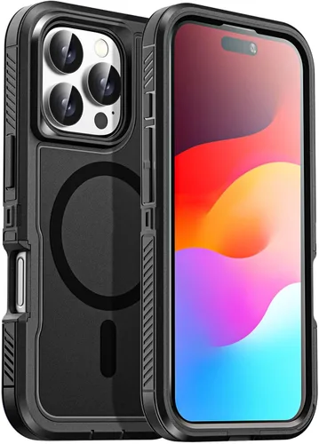 Vista 17 de AICase Funda para iPhone 13 Pro Max [compatible con Magsafe], protección magnética resistente contra caídas, cuerpo completo, a prueba de golpes, a