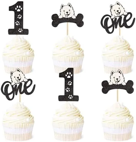 Ercadio Paquete de 24 adornos para cupcakes con purpurina de buena suerte con la frase "We Will Miss You" para cupcakes temáticos de jubilación,