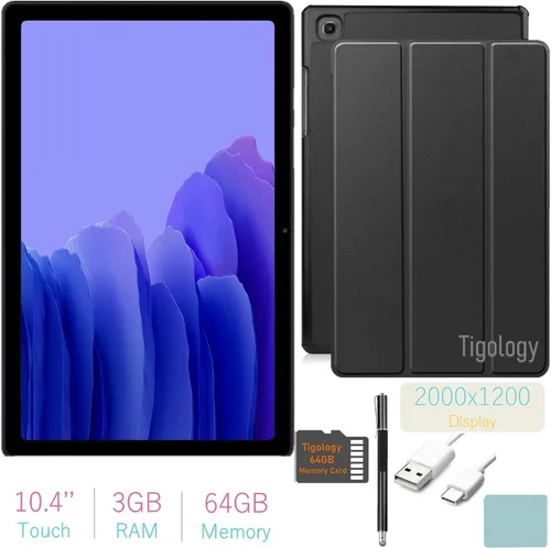 Vista 2 de SAMSUNG 2020 Galaxy Tab A7 10.4 pulgadas (2000 x 1200) Pantalla TFT Wi-Fi Tablet Bundle, Qualcomm Snapdragon 662, 3GB RAM, Bluetooth, Dolby Atmos