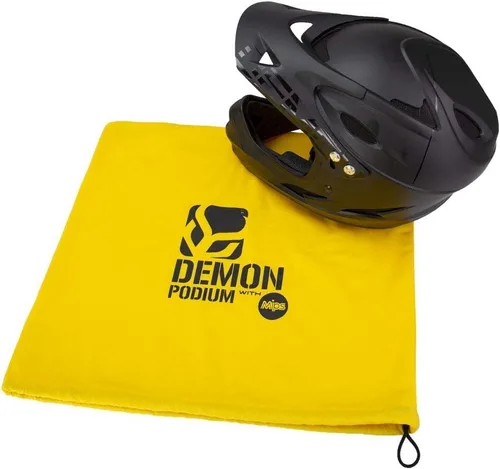 Vista 4 de DEMON UNITED Podium - Casco integral para bicicleta de montaña, color negro, incluye tecnología MIPS