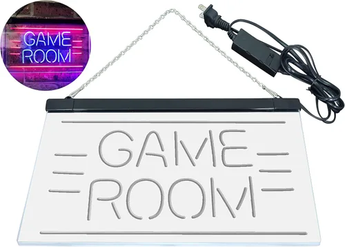 Vista 8 de ADVPRO Game Room Man Cave Bar Display Dual Color LED Neon Sign Azul y Rojo 12 "x 8.5" st6s32-i2338-br azul y Red