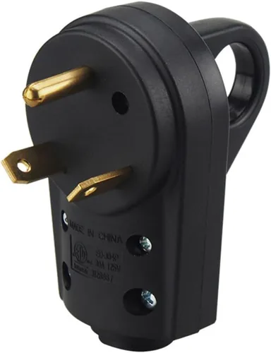 Vista 11 de BELOMI Enchufe RV de 30 amperios, adaptador de enchufe de repuesto resistente NEMA TT-30P, conector de alimentación eléctrica de 125 V, extremo