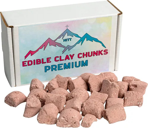 Vista 4 de HITT Trozos de arcilla comestibles de alta calidad, mezcla de arcilla roja para comer cero aditivos, alimentos ASMR para antojos de pica, suciedad