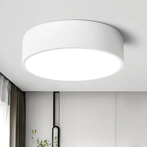 Vista 13 de Lámpara de techo de montaje empotrado regulable moderna, luces LED redondas de color negro mate, iluminación de 5CCT 2700K-6000K para cocina