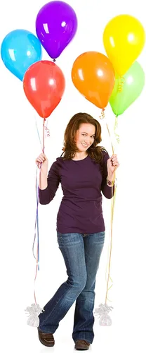 Vista 7 de Tanque de helio con 50 globos y cinta blanca + 12 pesos de globos blancos + herramienta de atado de globos