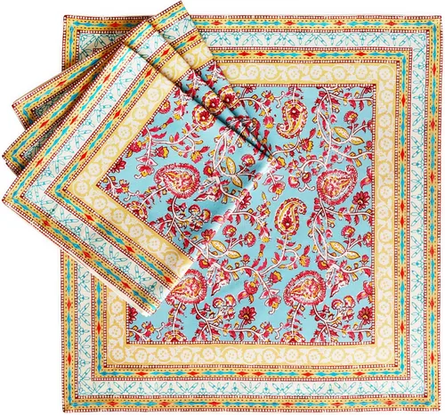 Vista 44 de Maison d' Hermine - Juego de 4 servilletas 100 % de tela de algodón lavable, decorar o regalar, hogar, cocina, comedor, fiestas de cóctel