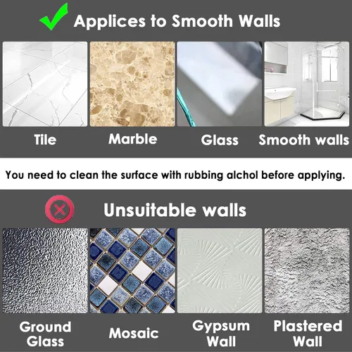 Vista 7 de Theshai 12 ganchos de ventosa de plástico transparente de 1.772 in con bucles extraíbles para ventanas de vidrio, parabrisas, azulejos, cocina