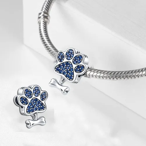 Vista 2 de Dijes de plata de ley 925 para pulseras, collares, colgante con circonitas cúbicas 5A dije charm para mujeres joyería DIY