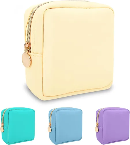 Vista 54 de izuzta Estuche de Maquillaje Pequeño y Delgado de Nylon Mini, cuadriculado, Chico, Viajes