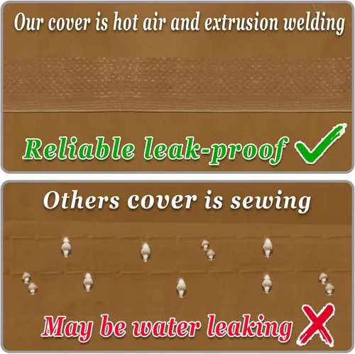 Vista 4 de Strong Camel Cubierta de toldo de repuesto para cochera de 10 x 20 pies, tela de polietileno para tienda de campaña, refugio de garaje, cubierta