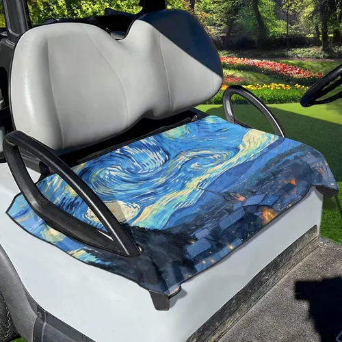 Vista 21 de Fundas de asiento de carrito de golf, mantas para carrito de golf, fundas de asiento de toalla para la mayoría de carritos de golf de 2 asientos