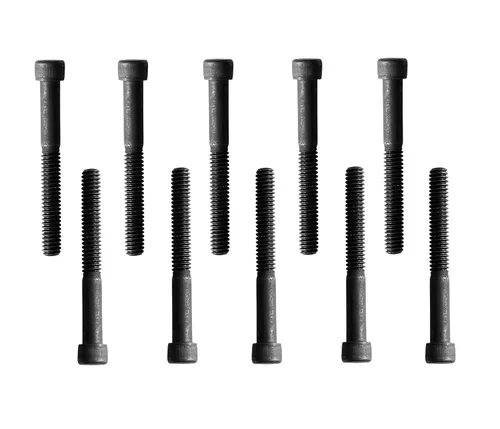 Vista 14 de Tornillo de cabeza hexagonal, 1/4-20 x 1, acero aleado, óxido negro, rosca gruesa de casquillo hexagonal, perno Allen hexagonal de 1/4 pulgada